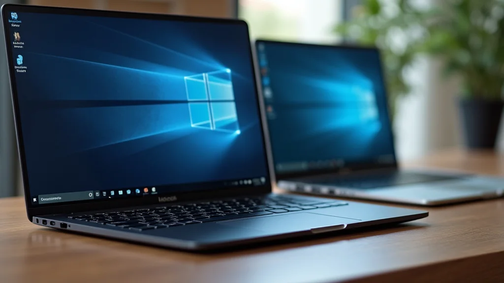 The image shows a laptop with a blank screen and a troubleshooting guide for beginners.