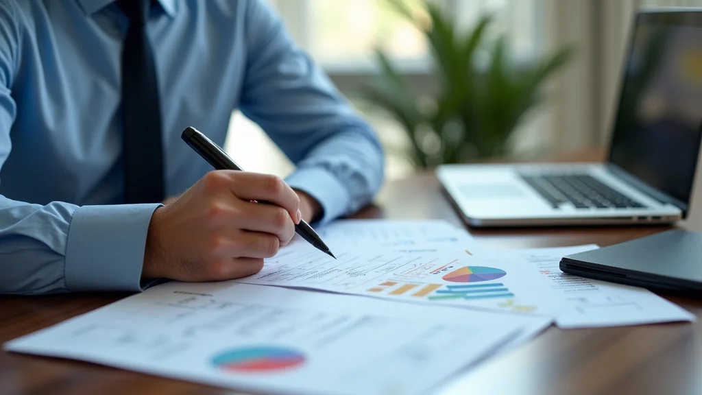 The image shows a person studying bank exam problems, illustrating Mastering Bank Exam Problem Solution.